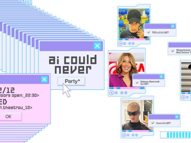 AI COULD NEVER Party – Ένα real life AI party με ΤΕΟ.x3 και Νατάσα Γιάμαλη στο ZED Club