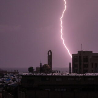 Μια βροχερή μέρα στη Γάζα