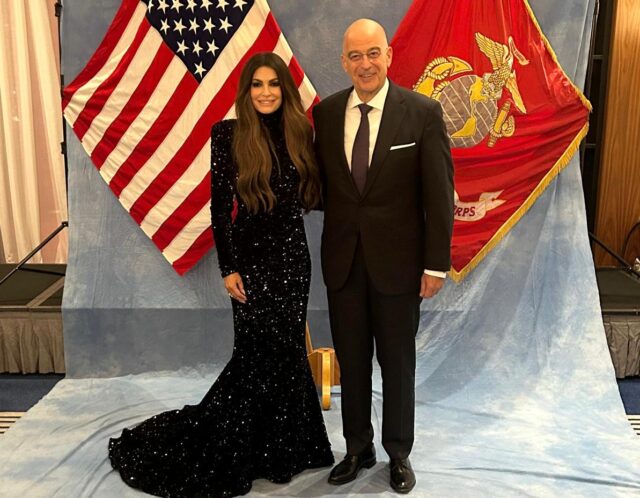 Συνάντηση Ν. Δένδια με τη νέα πρέσβη των ΗΠΑ στην Αθήνα