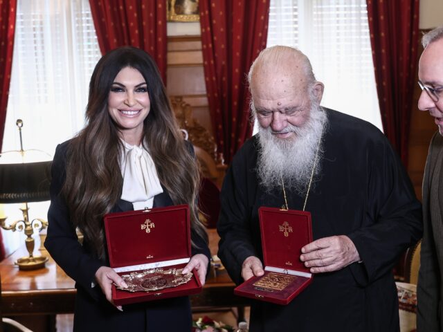 Με τον Αρχιεπίσκοπο Ιερώνυμο συναντήθηκε η Κίμπερλι Γκίλφοϊλ