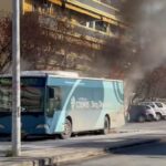 Λεωφορείο του ΟΑΣΘ τυλίχθηκε στις φλόγες