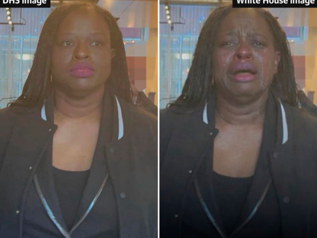 ΗΠΑ: Ο Λευκός Οίκος δημοσίευσε ρετουσαρισμένη φωτογραφία διαδηλώτριας