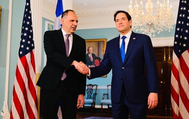 «Θετικό κλίμα» στη συνάντηση Γεραπετρίτη – Ρούμπιο