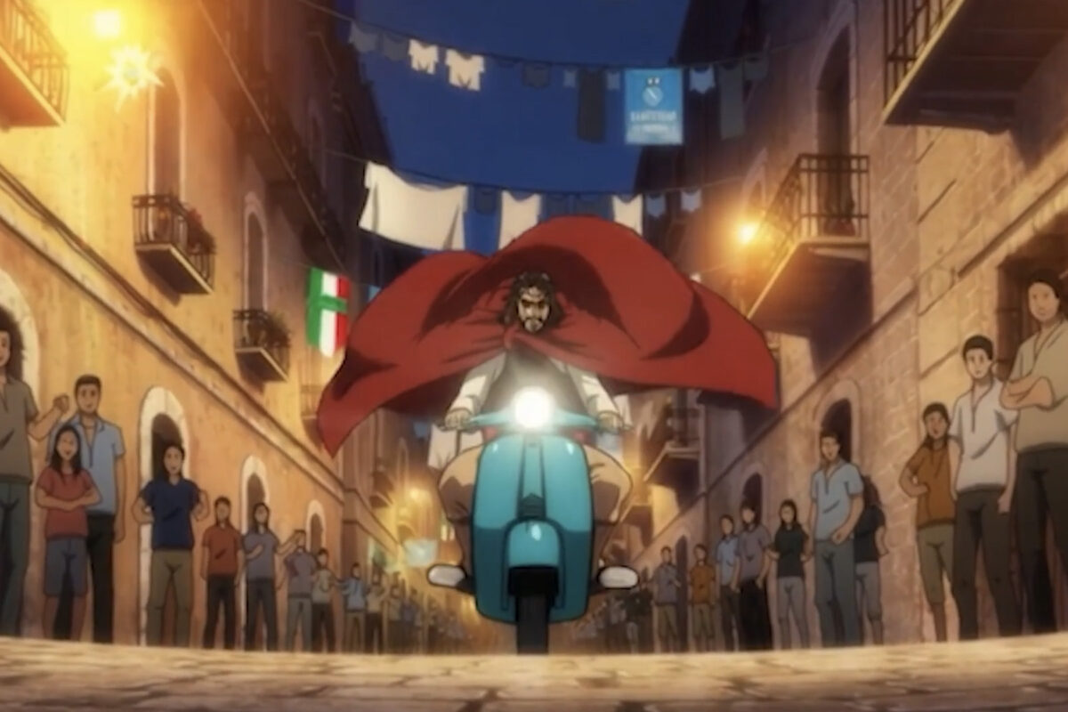 Ο Ιησούς της Νάπολης, ένας σούπερ ήρωας πάνω σε μία βέσπα, έχει γίνει viral στην Ιταλία