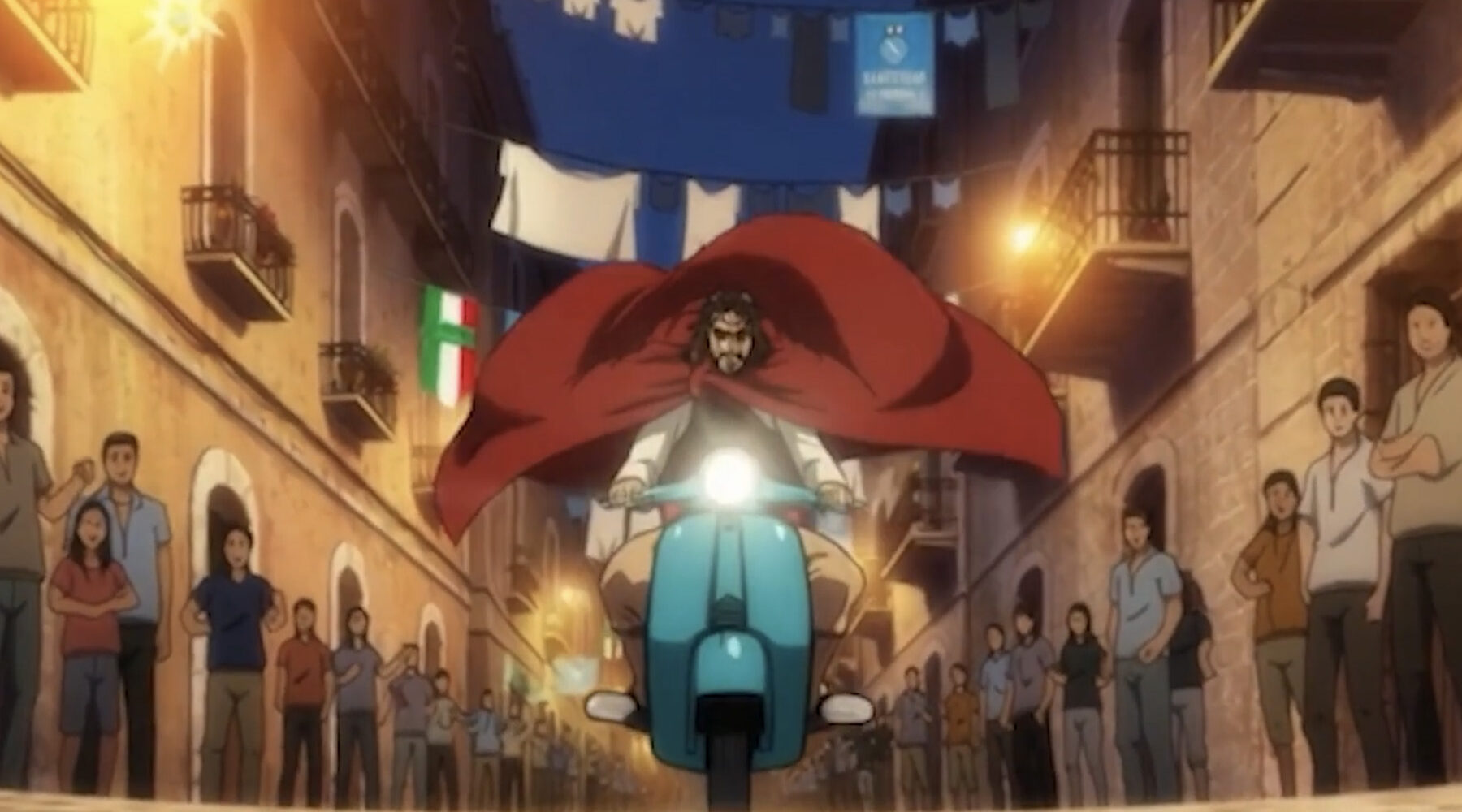 Ο Ιησούς της Νάπολης, ένας σούπερ ήρωας πάνω σε μία βέσπα, έχει γίνει viral στην Ιταλία