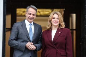 Κυρ. Μητσοτάκης: Συνάντηση του πρωθυπουργού με τη Λετονή ομόλογό του