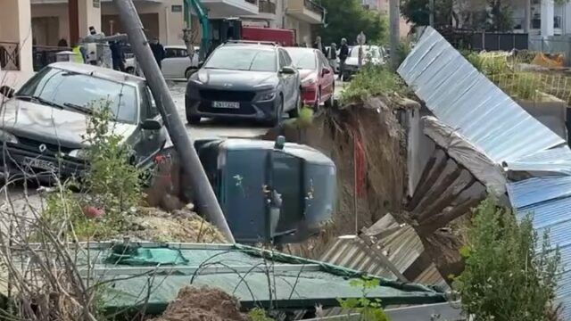 Θεσσαλονίκη: Καθίζηση εδάφους κατά τη διάρκεια εργασιών