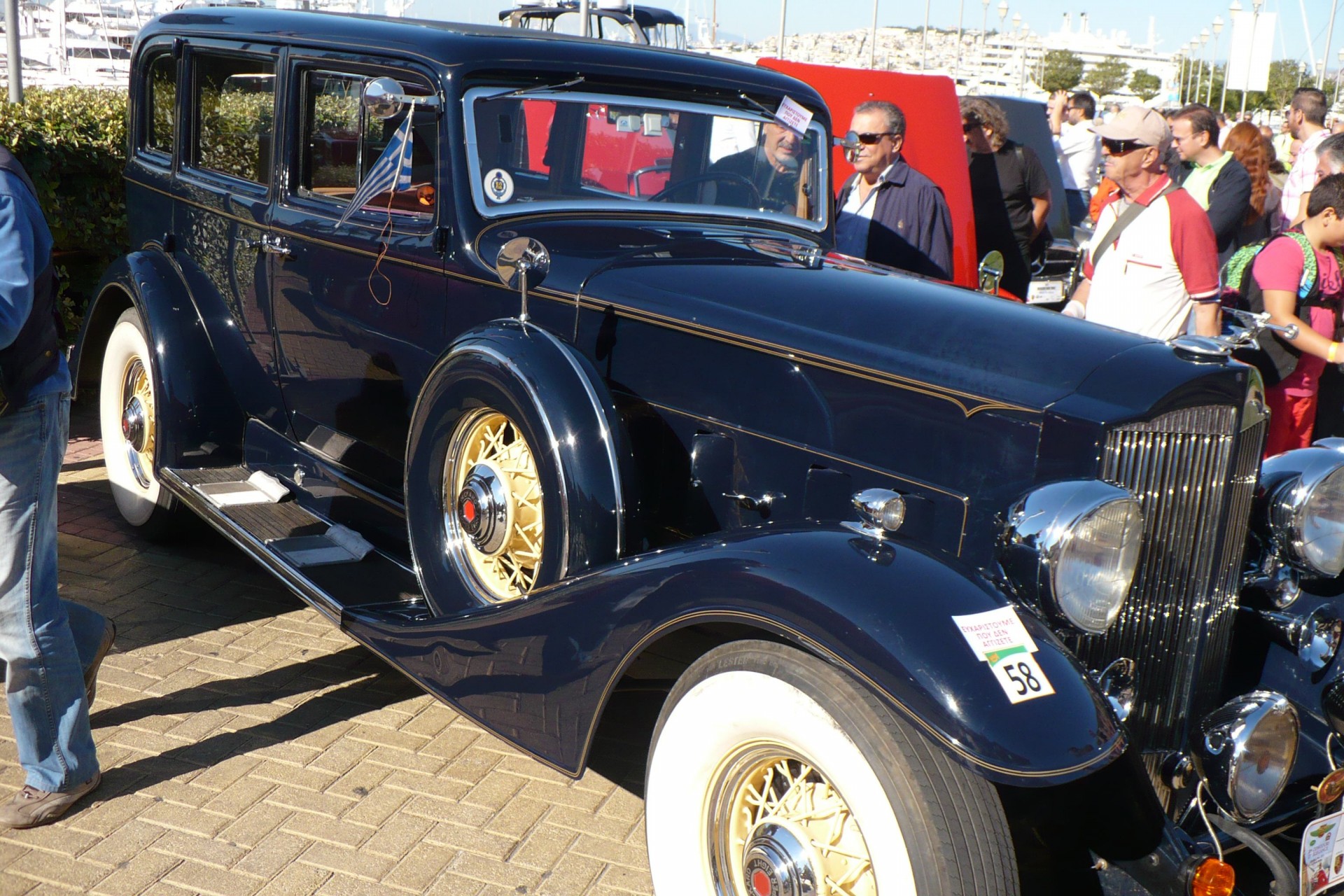 ΦΙΛΠΑ, κλασσικό αυτοκίνητο, αντίκα, διαγωνισμός, Φλοίσβος, Concours d'Elegance, FILPA, antique, cars, classic, Floisvos marine, Packard V8