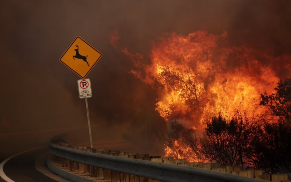Wild fires ravage southern California