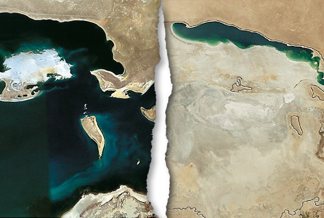 Σε έρημο μετατρέπεται η λίμνη Αράλη