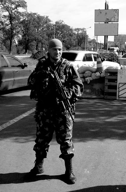 Ντονιέτσκ. Πολιτοφύλακας σε σημείο ελέγχου