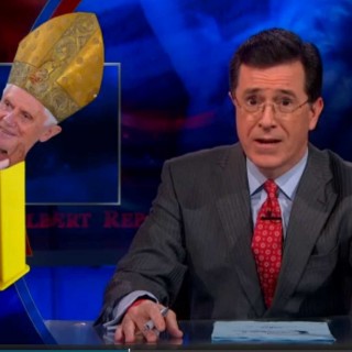 O Stephen Colbert στη θέση του David Letterman